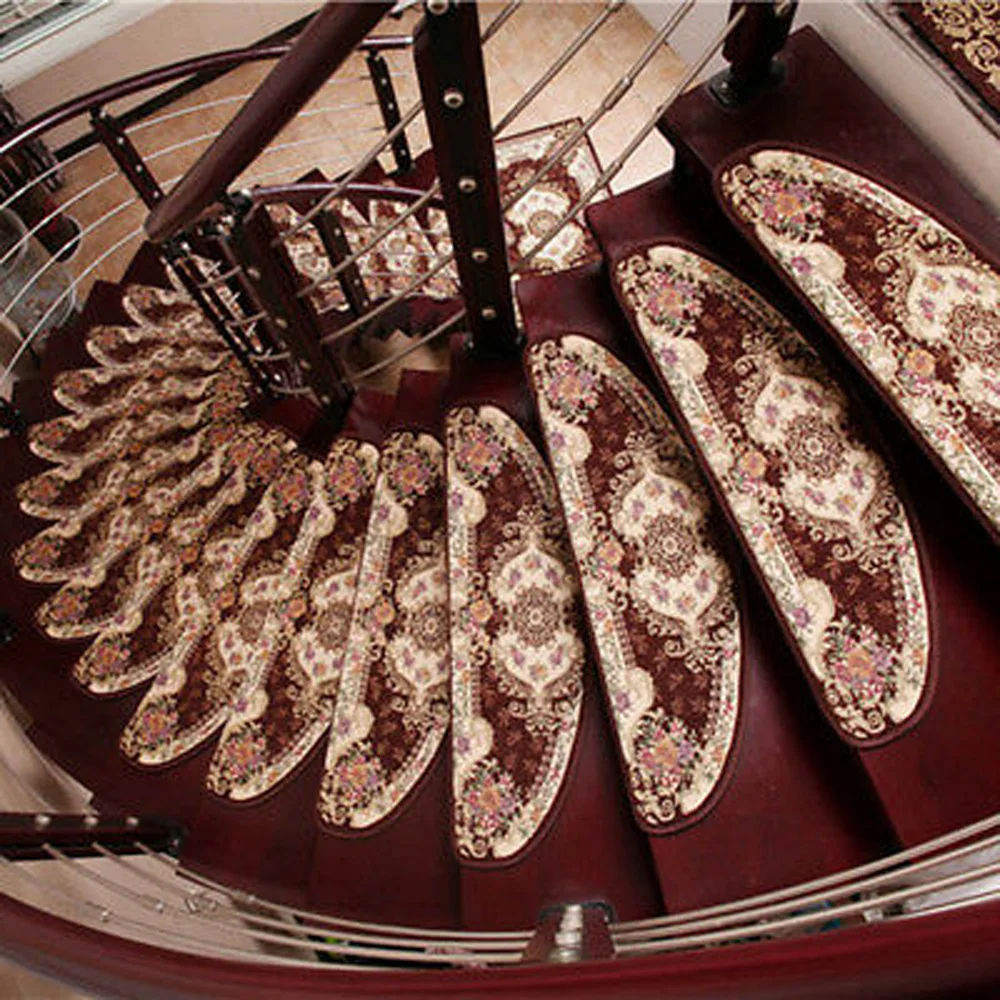 Многоразовые лестничные ковер "Протектор" противоскольжения Европейский дворец Нескользящие коврики шаг ковер для дома