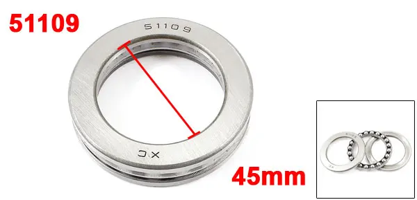 51109 45x65x14mm Uxcell упорные шарикоподшипники одно направление 50000 серии 51109 51110 51111 51112 51113 51114 51116 51126 - Цвет: 51109 45x65x14mm