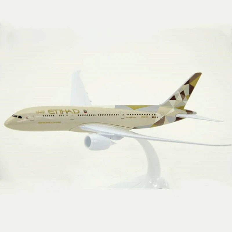 18 см Boeing B787 Etihad модель самолета из металлического сплава самолет модель игрушечный самолет детский подарок коллекционная