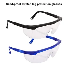 1Pcs Work Safety Glasses Protective Glasses Anti-Fog Windproof Goggles Adjustable Bicycle Cycling Goggles Outdoor Sports Eyewear