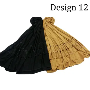

SMG D12 cotton head scarf for women muslim jersey hijab cap female turban Plain Soft Cotton Shawls Islamic clothing accessories