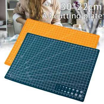 

1pc Cutting Mat A4 Double-sided Grid Lines Cutting Board Mat Cutting Pad Engraving Board DIY For Home Supplies