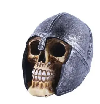 

Resin skull head Halloween gift personal decoration household model large flowerpot skull head culpture statue