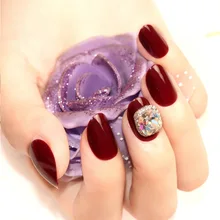 Decontructable маникюрный патч Красный бриллиант набор носимых 24 штук в штучной упаковке поддельные ногти готовая продукция долговечный настраиваемый