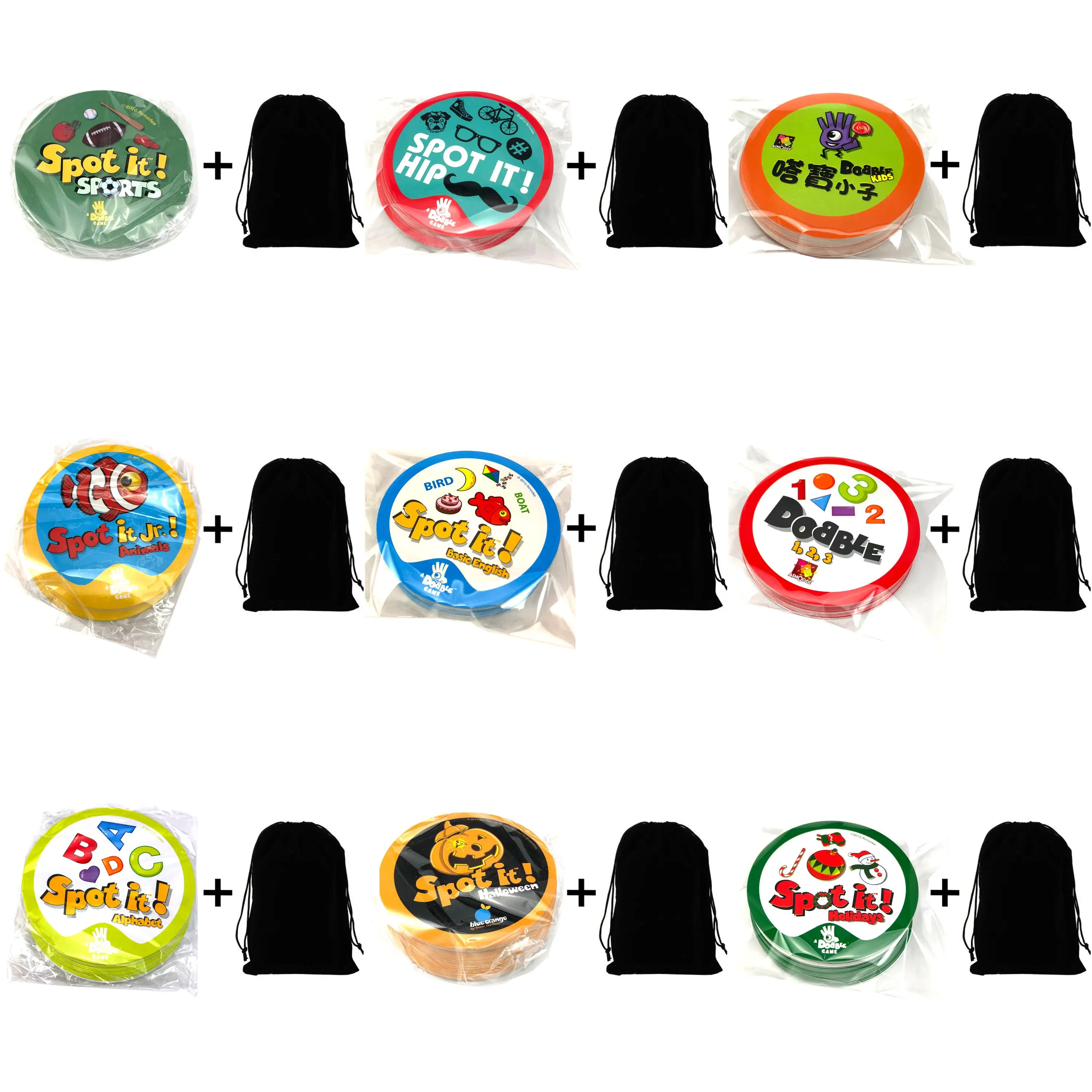 Spot It Dobble Cards игра животные дети спорт кемпинг Juego De Mesa карта для забавных карт