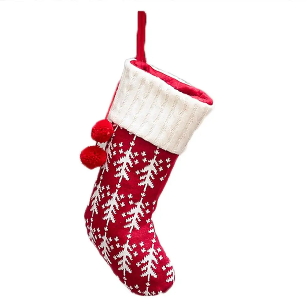 Стиль рождественские носки подарочные карты емкости для конфет Для Соседи коллег для детей; высококачественная шерсть применимо на мероприятиях - Цвет: D
