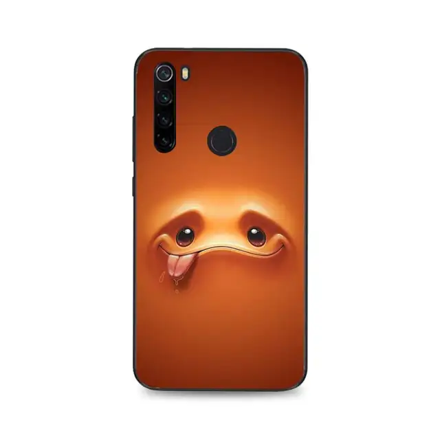 YNDFCNB 3D funny face Silicone Black Phone Case For Xiaomi Redmi Note8T 7 9 Pro 5A Redmi4X 5A 6A 6 7 8 5Plus a10