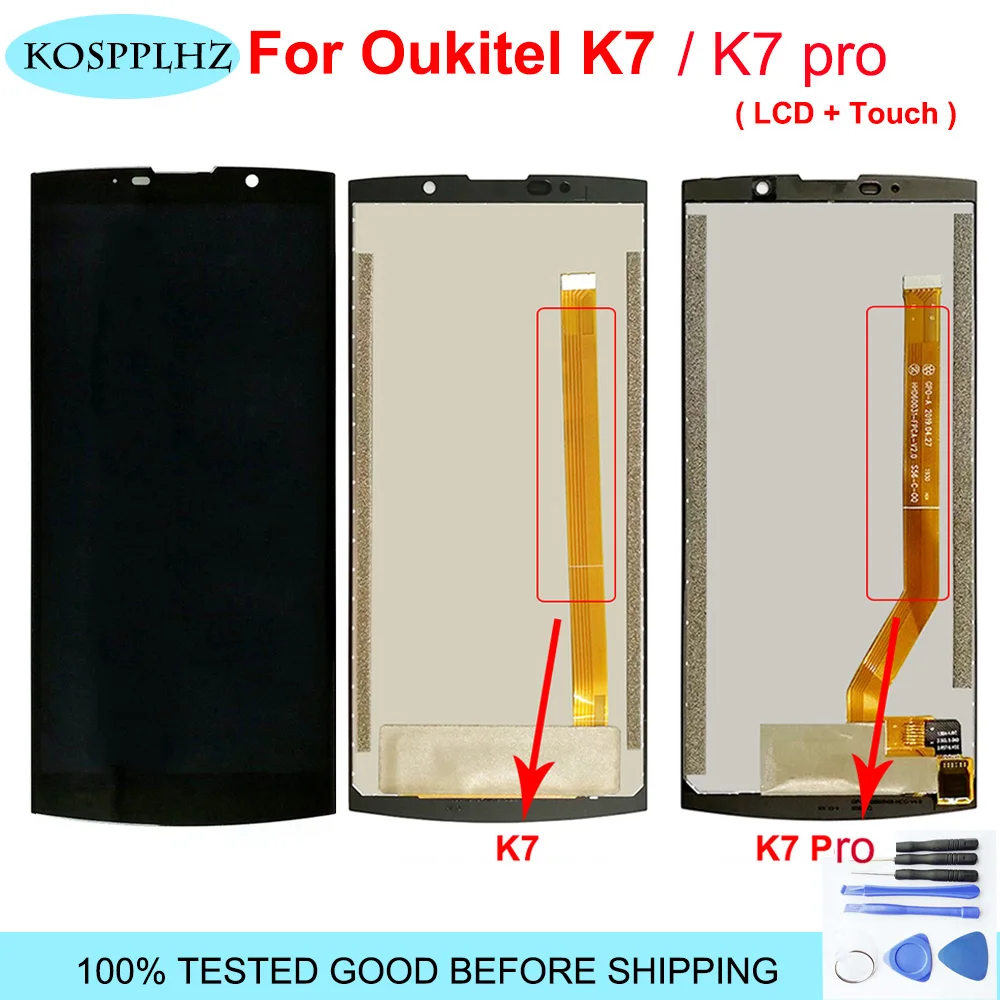 ЖК дисплей и сенсорный экран в сборе 1280*720 черный для oukitel K7 / PRO/k7 замена k 7 pro +