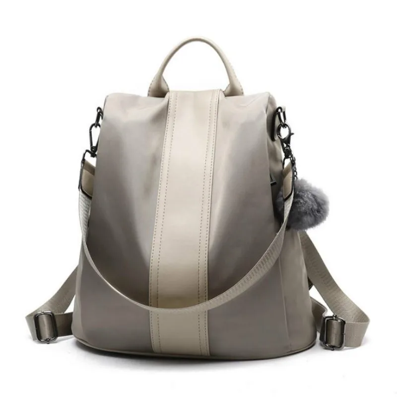 Женский рюкзак с защитой от кражи, модный, новинка, искусственная кожа, Одноцветный, водонепроницаемый, школьная сумка, для отдыха, путешествий, сумка через плечо
