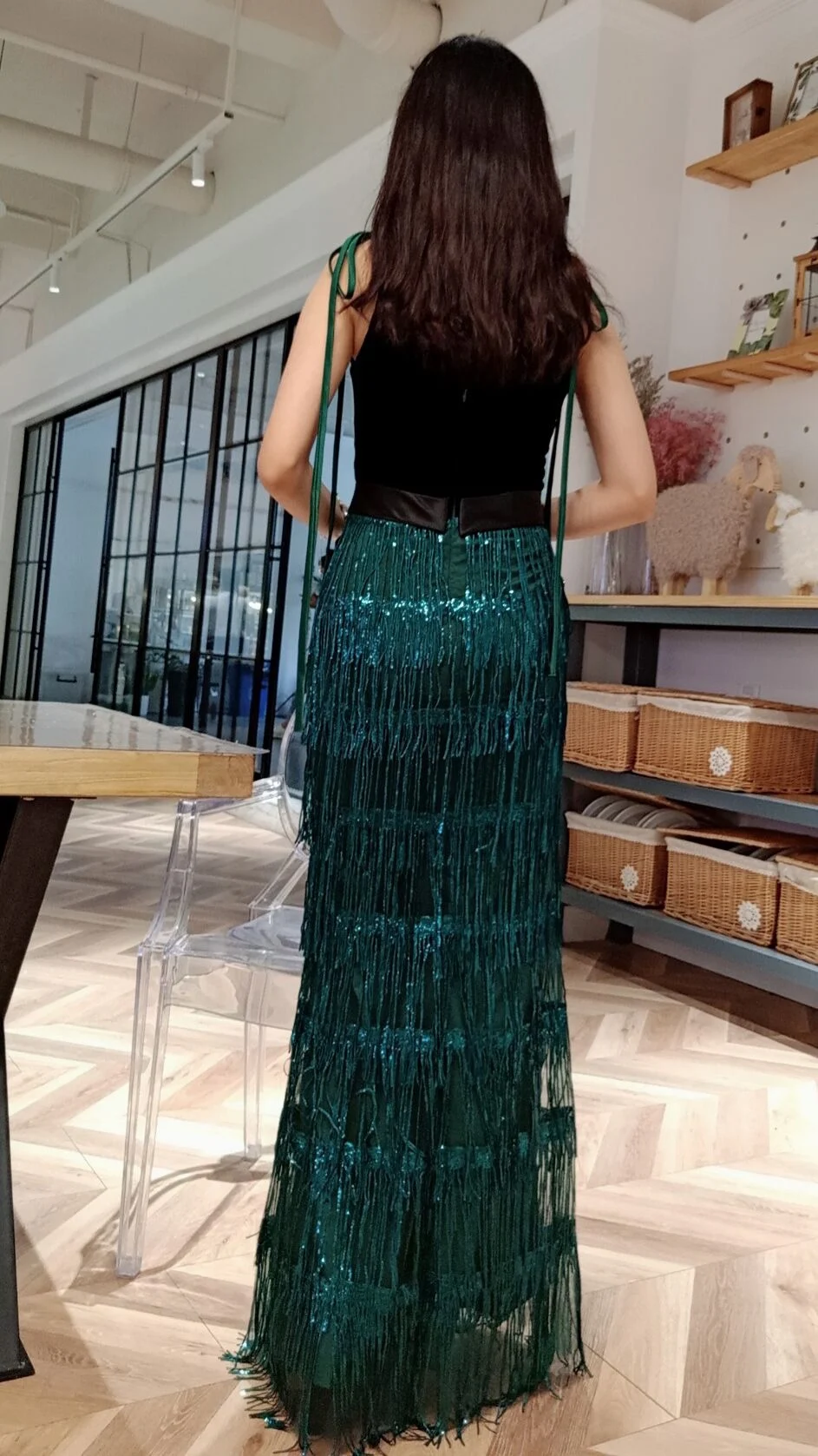 Платье с кисточками без рукавов длиной до пола, длинное вечернее платье с открытой спиной и v-образным вырезом, платье-русалка, черный пояс, бордовые Сексуальные вечерние платья E28