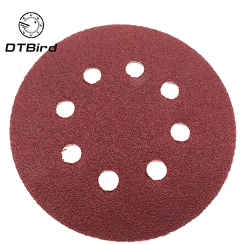 

10pcs 5 Inch 125mm Round Sandpaper Eight Hole Disk Sand Sheets Grit 60-2000 Hook and Loop Sanding Disc Polish