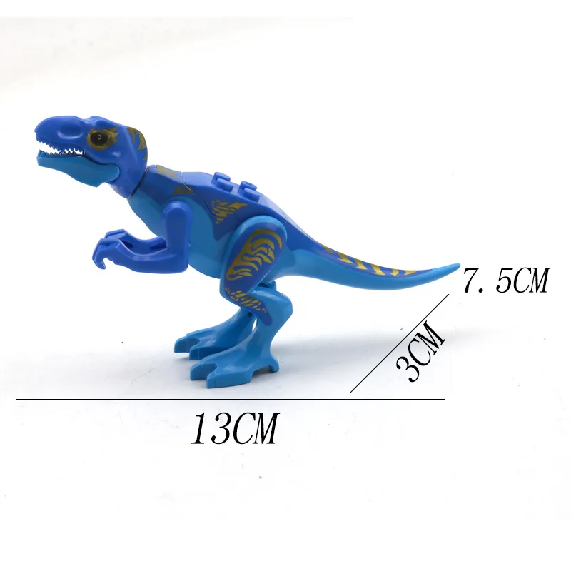8 шт./компл. строительные блоки динозавры фигурки кирпичи тираннозавр рекс индомус Рекс I-Rex собрать детские игрушки