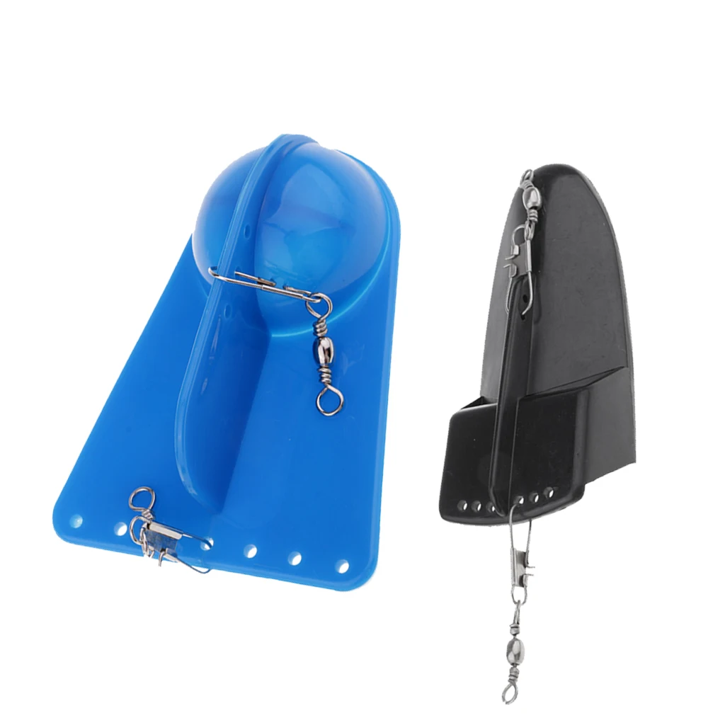2pcs Rigging Paravanes Sea Fishing Trolling Diver Boards Adjustable Weight Diving Boards 26g 49g