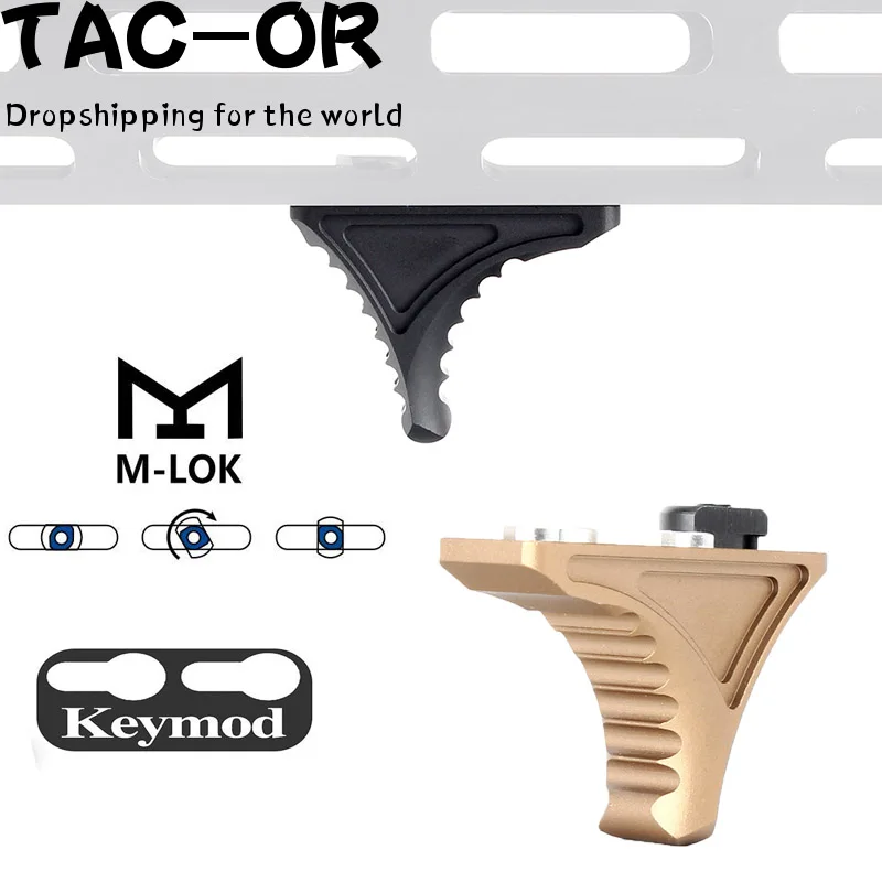 

Tactical Mini Bi-Directional M-Lok Keymod Handstop Angeled Grip Barricade Rest for Handguard AR15 Rifle Accessory Dropshipping