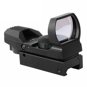 

Red Green Dot Sight Riflescope Hunting HD101 RD with Free 20mm Mount Rails Tactical Optics Scope for Airsoft Air Gun(Black)