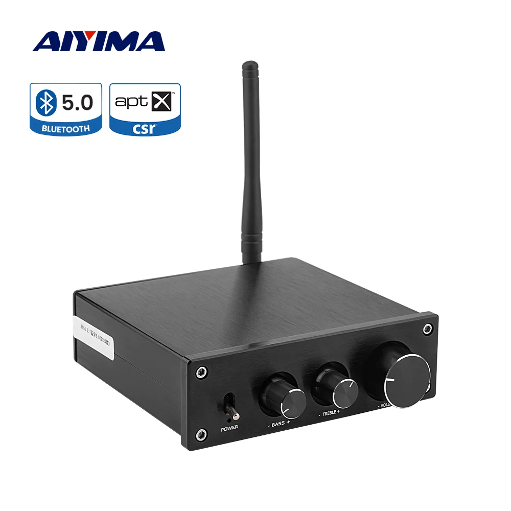 AIYIMA TPA3116 Class D Power Amplifier APTX QCC3008 Bluetooth 5.0 Amplificador Audio 2.1 Channel 50Wx2+100W Subwoofer | Электроника