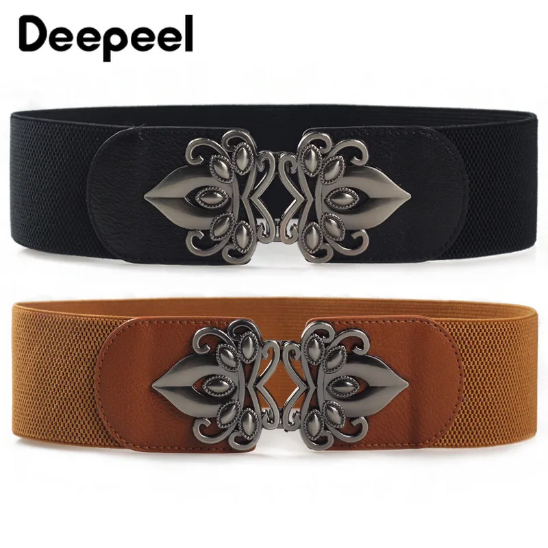 

Deepeel 1pc High-quality Elastic Cummerbunds Dress Wide Belts for Women Elastic Band Stretch Belt Wild Coat Decoration CB039