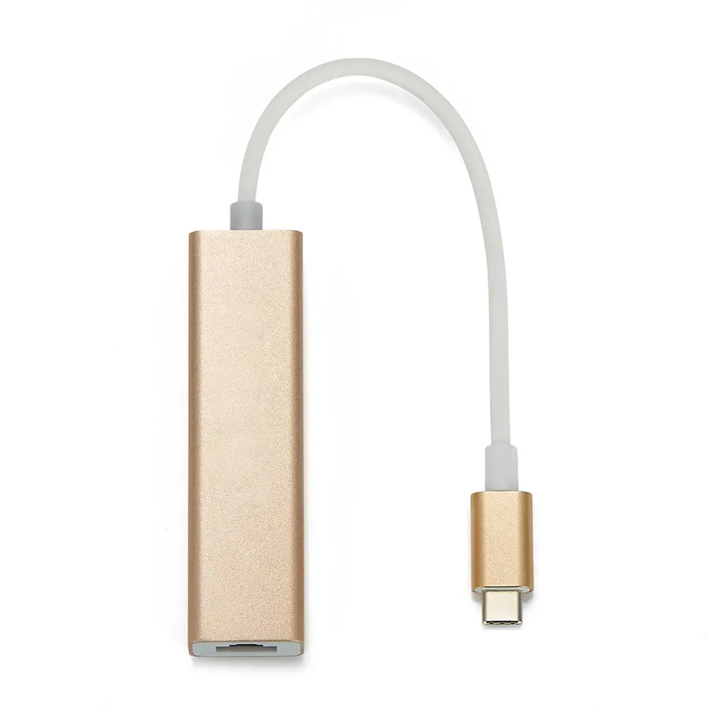 24pin USB3.1 тип-c гигабитный Ethernet USB-C адаптер для RJ45 Lan Сетевой адаптер для Macbook ноутбук ПК