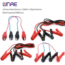 1Pair 3meter Red and Black Alligator Testing Cord Lead Clip to Banana Plug Connector
