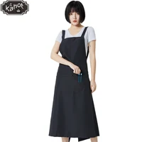 Salon Profession Hairdresser Antifouling Work Apron Barber Assistant Coffee Restaurant Nail Shop Work Clothes Long Apron 1