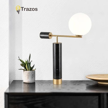 

Lever Marble Table Lights Lamps Nordic Simple Personality Creative Art Decorative Deck Lamps Lights for Living Room Bedroom