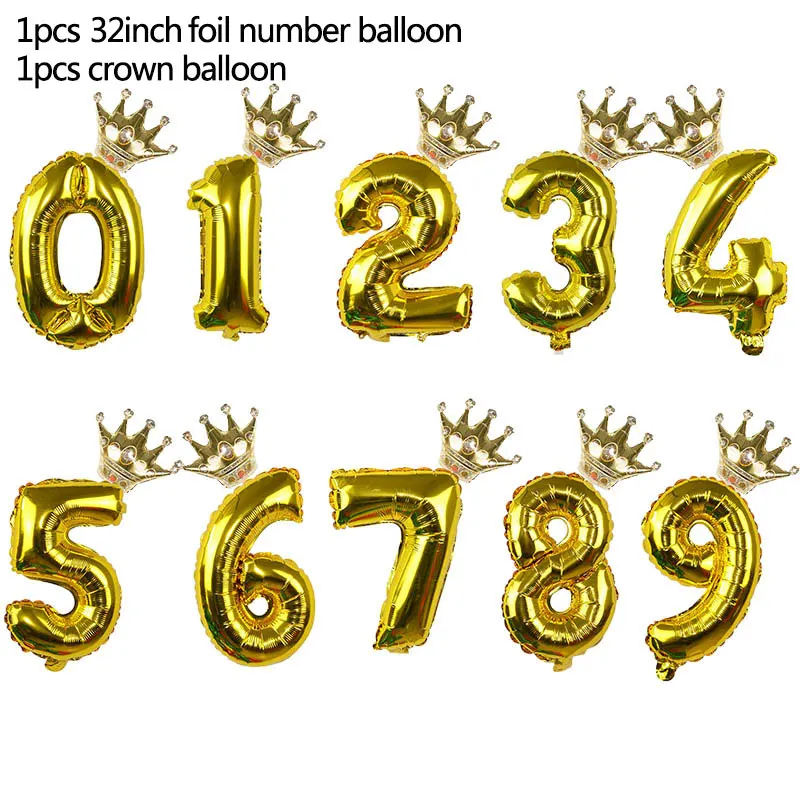 1 комплект радужные алюминиевые воздушные шары из фольги в виде цифр 0-9 день рождения Юбилей вечерние украшения Globo детские фигурки воздушный шар поставки