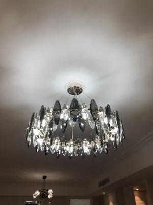 Modern Crystal Leaves Chandelier For Dinning Room