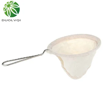 

Duolvqi Flannel Cloth Coffee Tea Filter Bags With Stainless Steel Handle Coffee Filter Bag Practical Coffee Tools Reusable