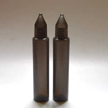 

500pcs Empty 30ml Pen Style Black Bottle Plastic Dropper Bottle with Colorful Cap and Long tip E Liquid Bottle
