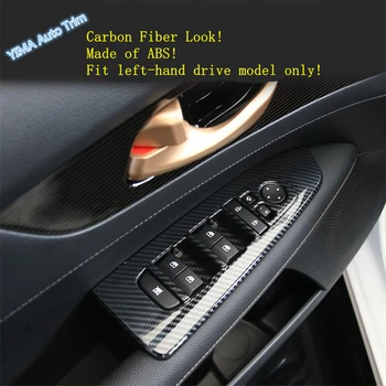 

Lapetus Auto Styling Inner Door Armrest Window Lift Button Cover Trim Fit For Kia Forte / Cerato / K3 2019 2020 Carbon Fiber ABS