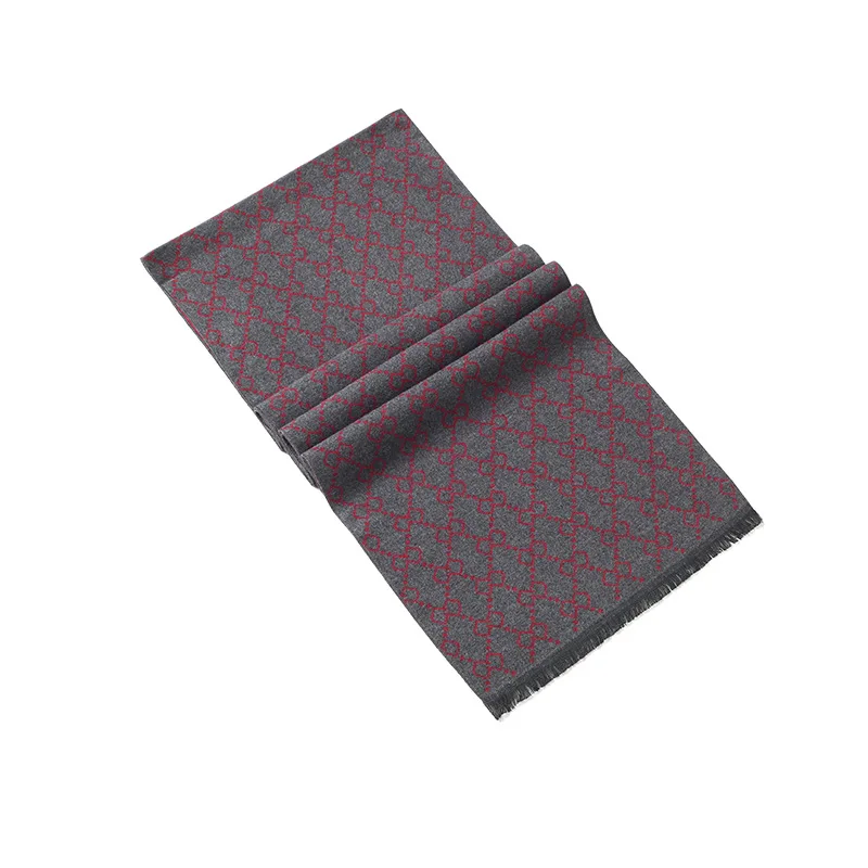 Brand Designer Silk Cashmere men's autumn scarf Business Shawl Retro Double-sided Winter female Scaves warm High Quality Bufanda