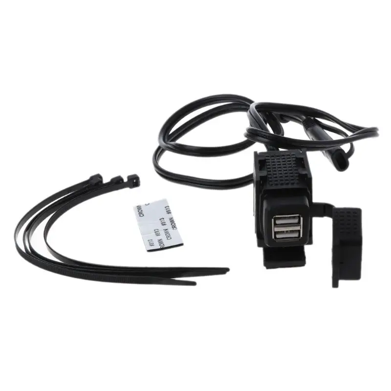 

2.1A Waterproof 12V Motorcycle Dual USB Charger Car charger Kit SAE to USB Adapter Cable Mobile Phone Tablet GPS Charger