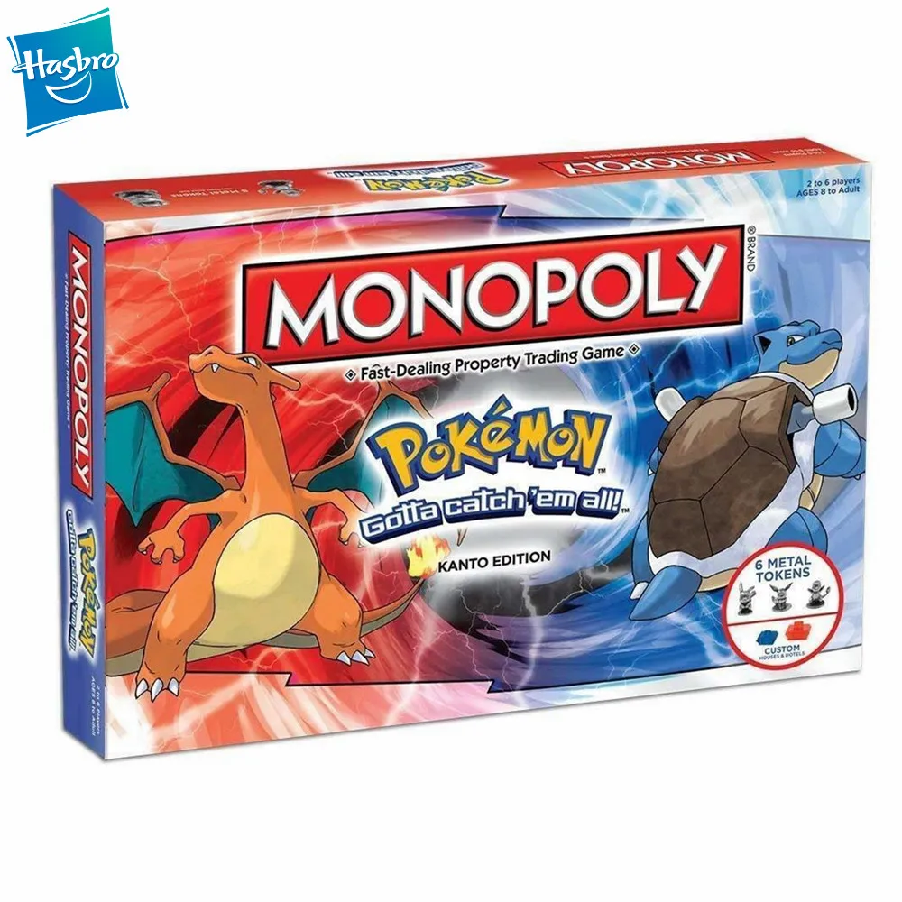 Family Gathering Hasbro Monopoly Pokemon Monopoly Edition Board Games Adult Interactive Family Games Educational Toys 1