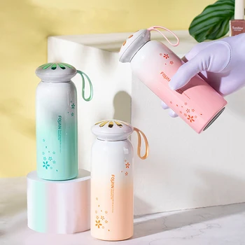 

300ML Portable Thermos Bottle Girl Boy Stainless Steel Water Bottle Vacuum Flasks Insulated Cup High Capacity Student Travel Mug