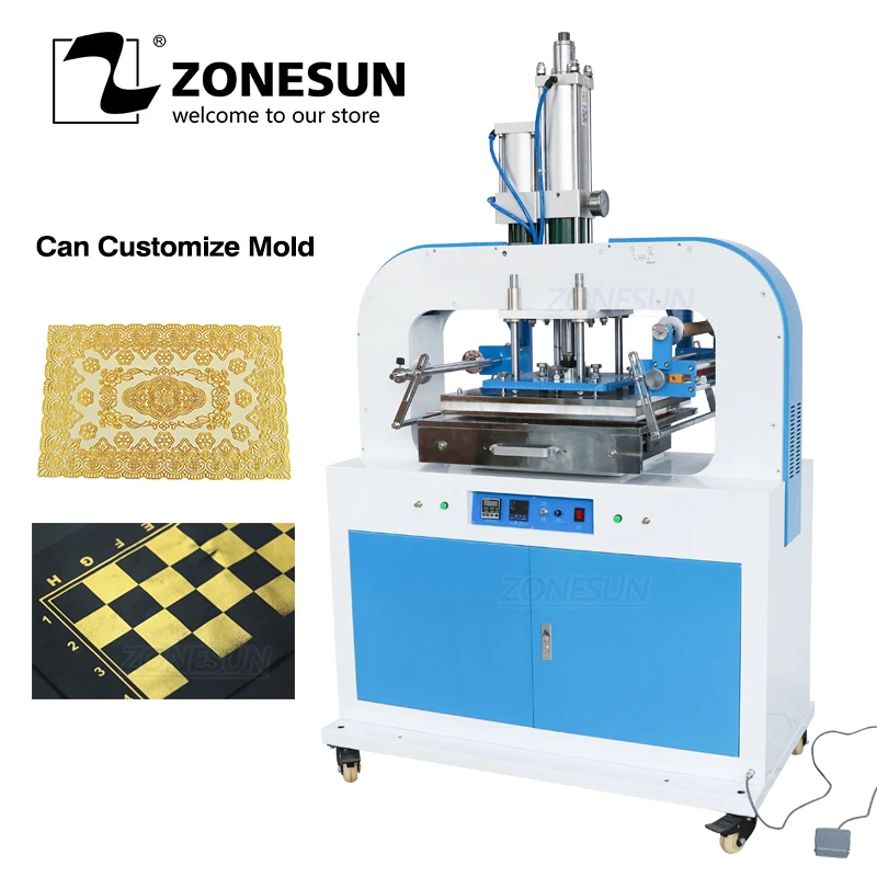 ZONESUN ZSP-890T пневматический штамповочный станок машина для сгибания кожаных