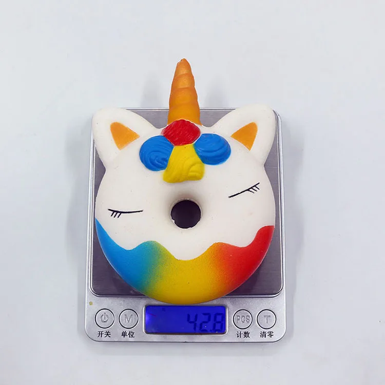 Tress Relief Toy Squeeze Toys Spot unicorn Пончик мягкое медленное отскакивающие игрушки PU моделирование пончик декомпрессионное украшение мебели