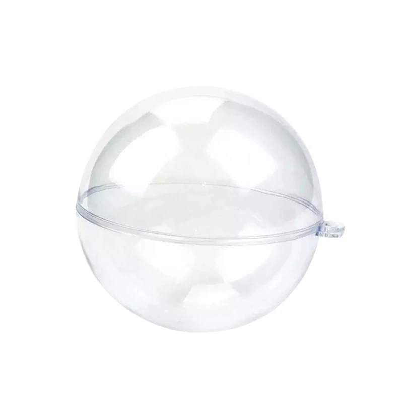 Details about   15 pairs of 30 pcs of high transparent plastic ball hollow ball Christmas ball 
