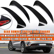 Tylny rozdzielacz zderzaka Spoiler tylne światło przeciwmgielne boczne Canard atrapa wylotu powietrza dla Mercedes GLE klasa Coupe C292 GLE43 GLE63s GLE350d GLE tanie tanio CN (pochodzenie) 33cm 10cm