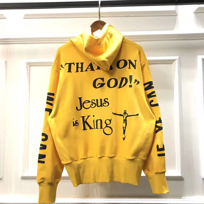 Новинка Kanye West Jesus Is худи с королем для мужчин и женщин модная уличная одежда Jesus Is King толстовки пуловер CPFM пуловер