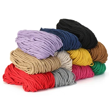 

String Hanging Twisted 5mm 100m Artisan Accessories Craft Macrame Handmade Durable DIY Colorful Decor Rope Scrapbooks