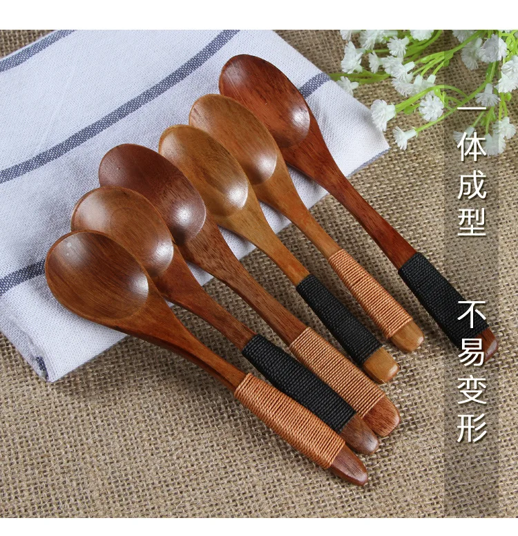 Manufacturers Direct Selling Wrapped Phoebe Small Spoon Environmentally Friendly Children Spoon Japanese Style And Wind Wooden S
