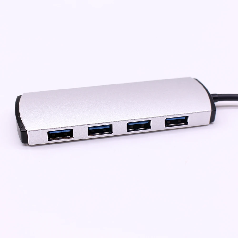 USB 3,0 концентратор разветвитель адаптер концентратор USB type C 4 порта для MacBook Air Pro Google Chromebook Pixelbook PC ноутбук USB-C type-C концентратор