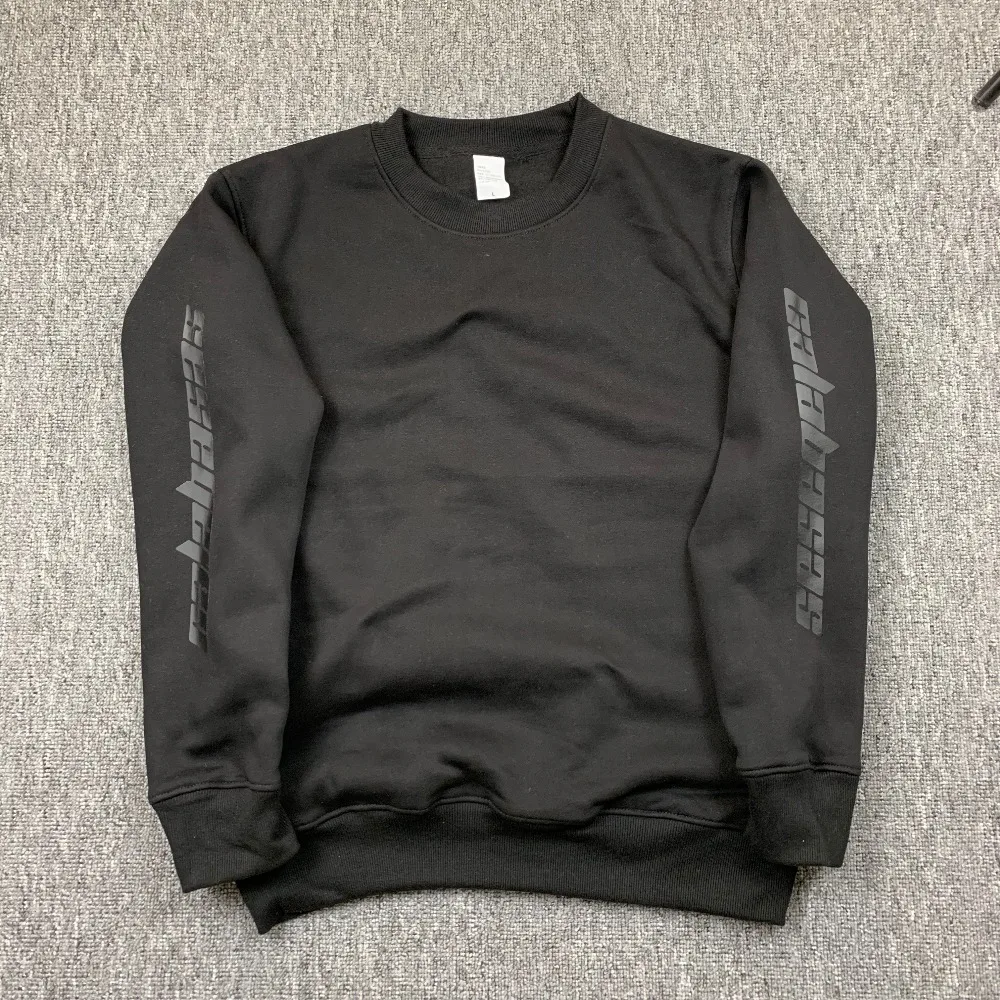 Толстый флис сезон 4 3 Calabasas YZY KANYE WEST пуловер с капюшоном Толстовка Оверсайз для мужчин женщин Тур ветровка Хип Хоп Толстовка