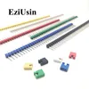 90pcs/lot 2.54 40 Pin 1x40 Single Row Male Breakable Pin Header Connector Strip & Jumper Blocks for Arduino Colorful 2.54mm ► Photo 2/6