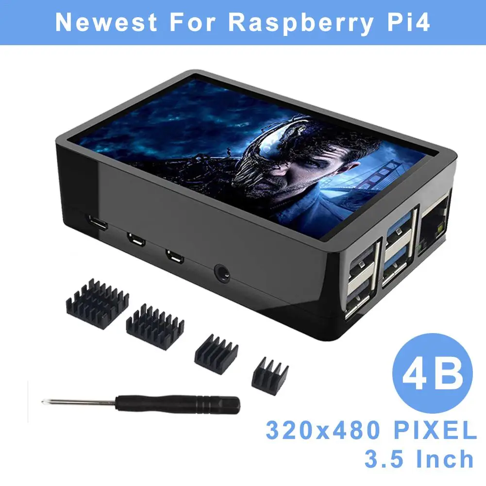 

For Raspberry Pi 4 Color TFT Touch Screen LCD Display 3.5 Inch + ABS Case +Touch Pen LCD Display Monitor Set For Raspberry Pi 4B