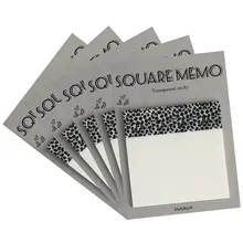 Bloc Notes collant léopard Transparent 3X3 pouces, bloc Notes auto adhésif amovible Unique, signet de Page