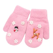 Варежки; Детские зимние уличные перчатки для маленьких мальчиков и девочек с героями мультфильмов; осенние и зимние детские варежки для новорожденных;#2P4