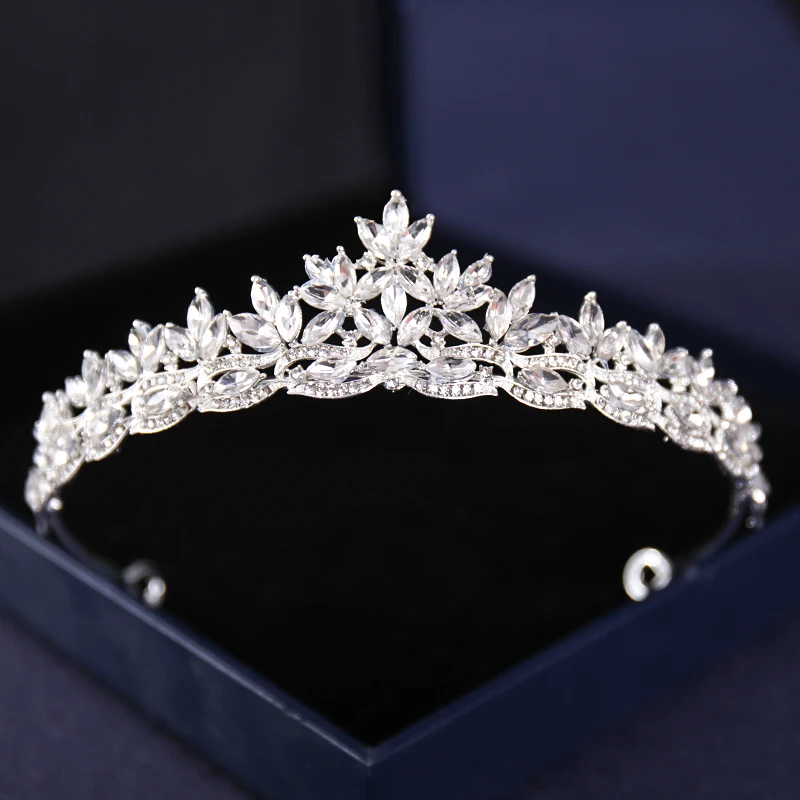 Crowns Tiaras Diadem Hair Headdress For Women Bride Pageant Prom Wedding