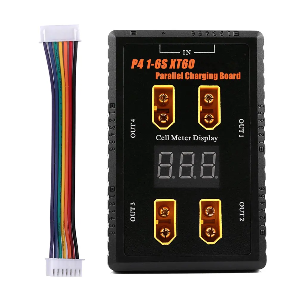 

Safe Parallel Board XT60Plug Parallel Charging Board for imax for RC Drone1-6S LiPo Battery Aluminum Case and Full Plastic Shell