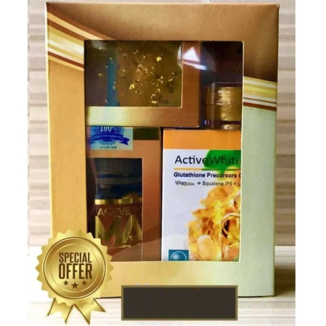 

L glutathione, whole body whitening, blemish, Brighten up complexion, whitening set